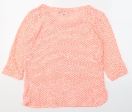 Womens UK Size 10 New Look Pink Pullover Jumper