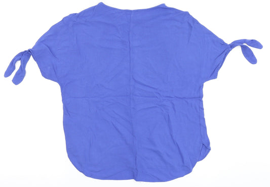 Womens UK Size 8 River Island Blue Basic Blouse