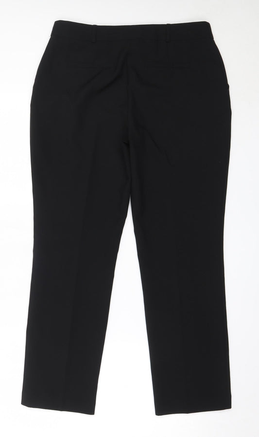 Womens UK Size 12 Dunnes Stores Regular Fit Black Trousers