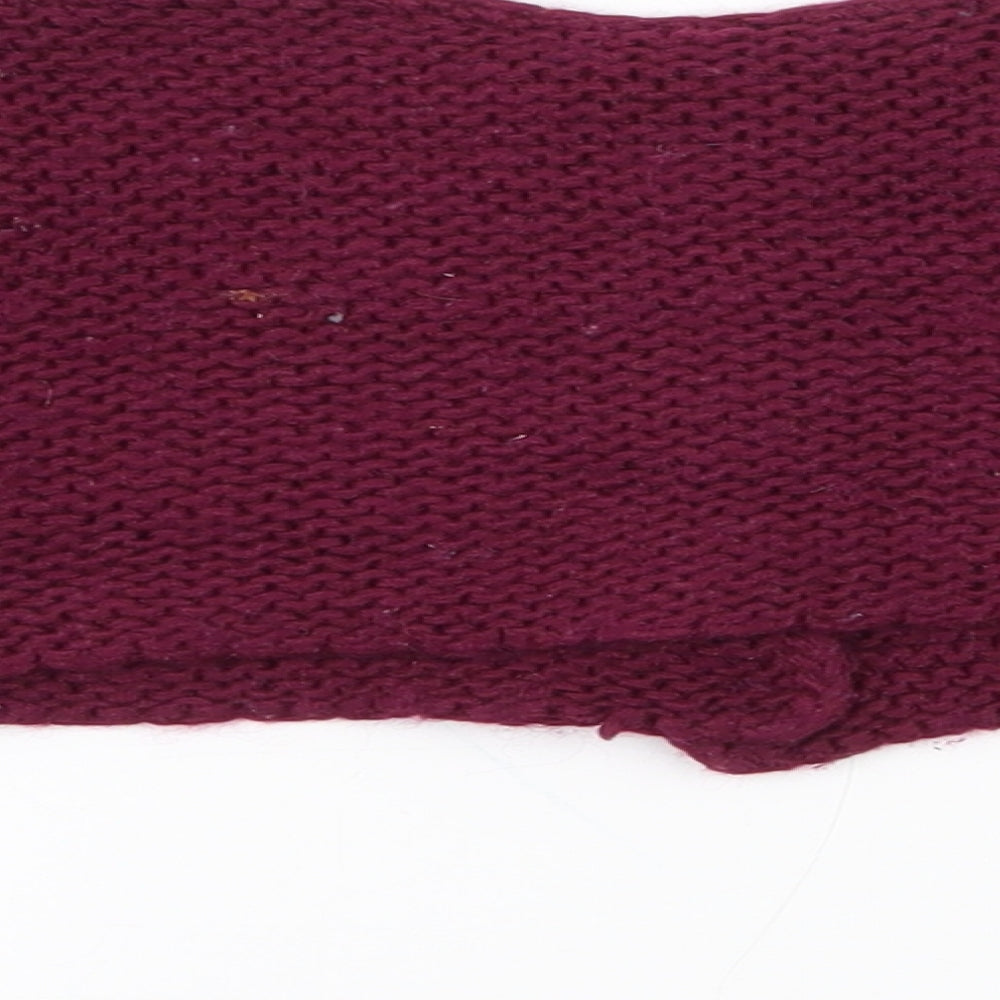 Dunnes Stores Girls Purple Round Neck Acrylic Cardigan Jumper Size 3 Years Button - cropped