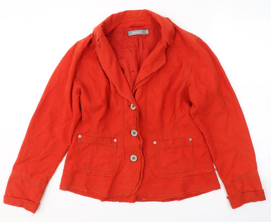 Womens UK Size 12 Sandwich Red Jacket