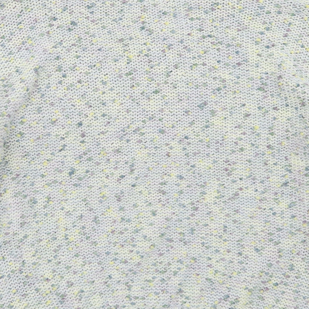 F&F Womens Blue Round Neck Polyester Pullover Jumper Size 10