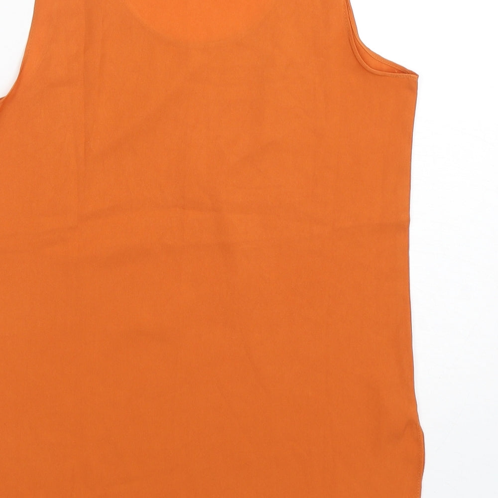 Womens UK Size M Vera & Lucy Orange Basic Tank