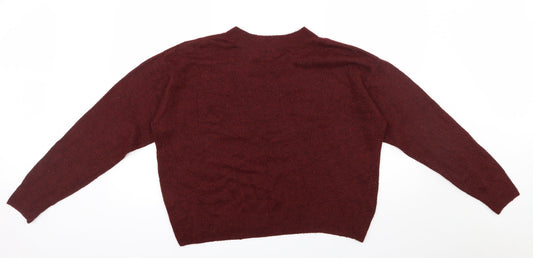 Womens UK Size M H&M Red Pullover Jumper