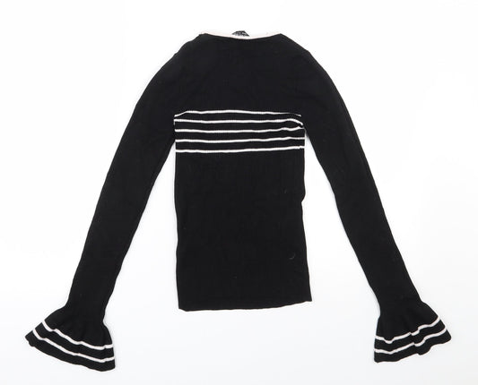 Womens UK Size 8 Miss Selfridge Black Pullover Jumper