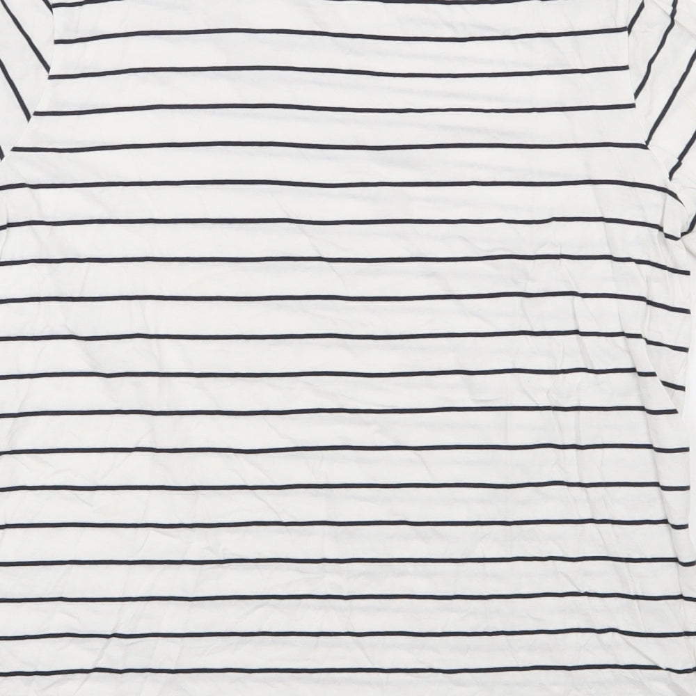 Womens UK Size S Dunnes Stores White Basic T-Shirt