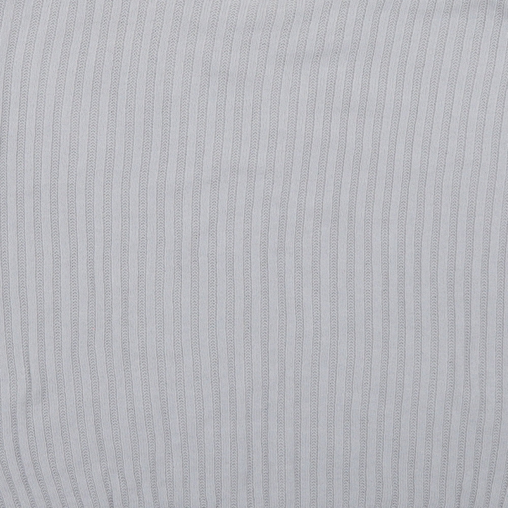 Boohoo Womens Grey Crew Neck Acrylic Pullover Jumper Size M