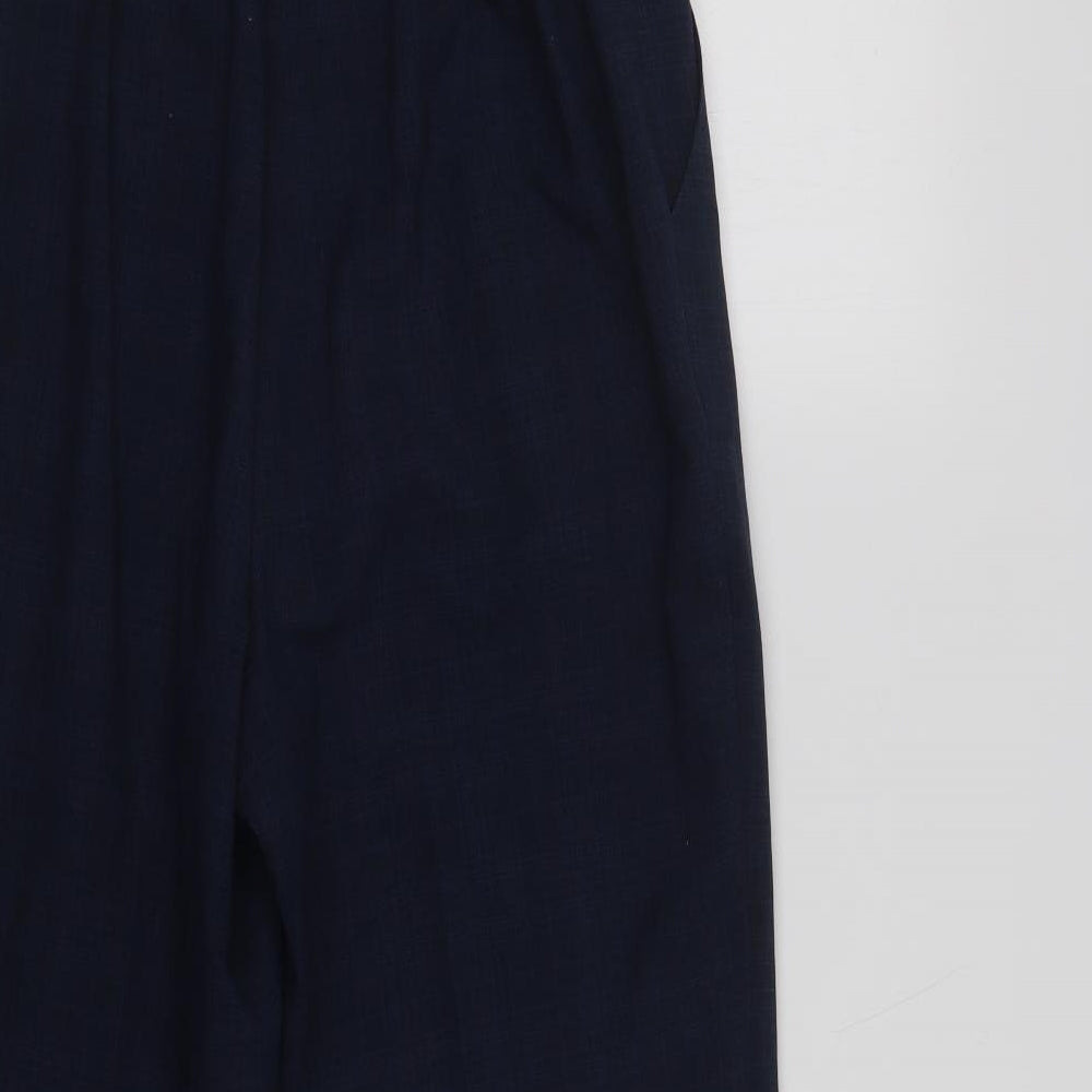 Womens UK Size 12 Marks and Spencer Regular Fit Dress Pants Blue Trousers