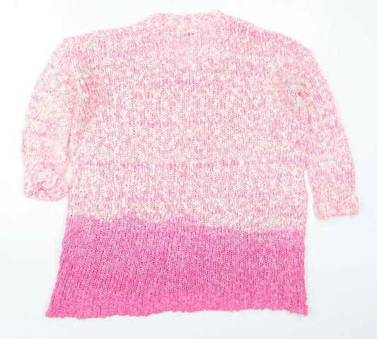 Womens UK Size 8 Topshop Pink Pullover Jumper