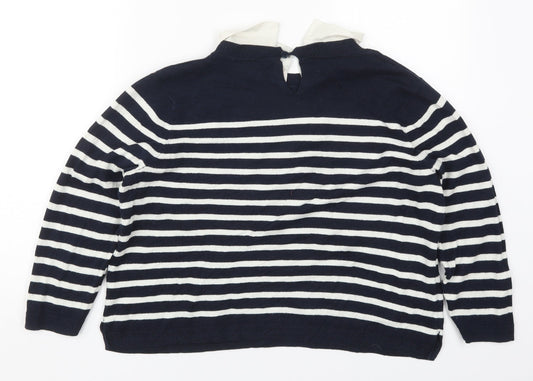 Womens UK Size L Oasis Blue Pullover Jumper