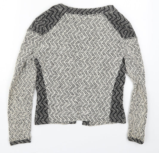 Womens UK Size 4 Miss Selfridge Grey Cardigan Jumper