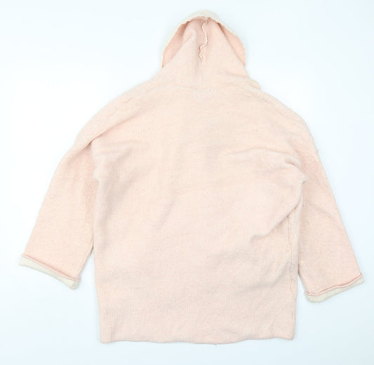 H&M Womens Pink Jacket Coatigan Size M Button