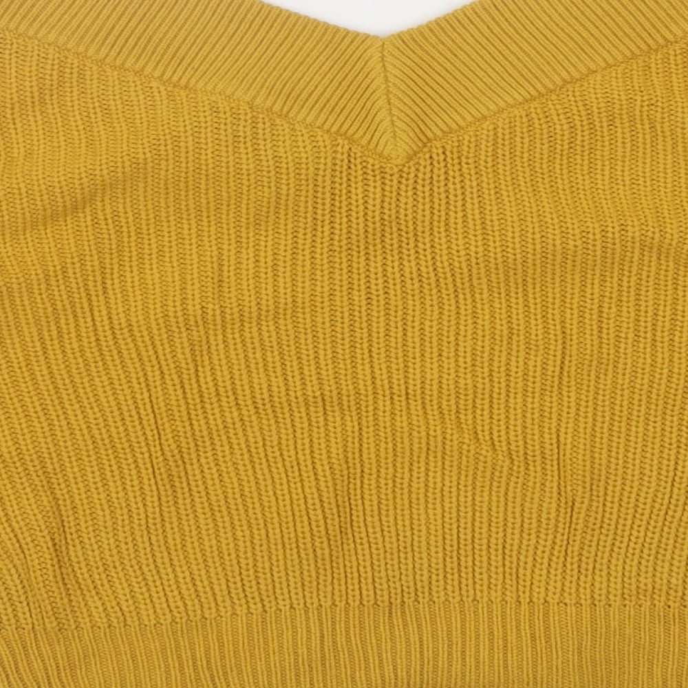 Womens UK Size 6 Topshop Yellow Pullover Jumper