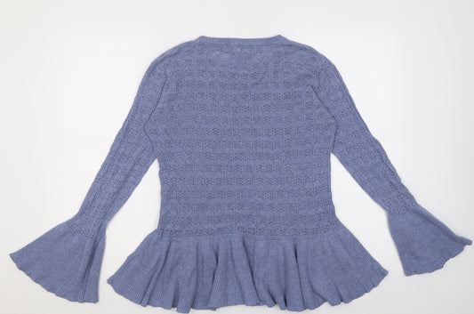 Womens UK Size 10 NEXT Black Tunic Jumper