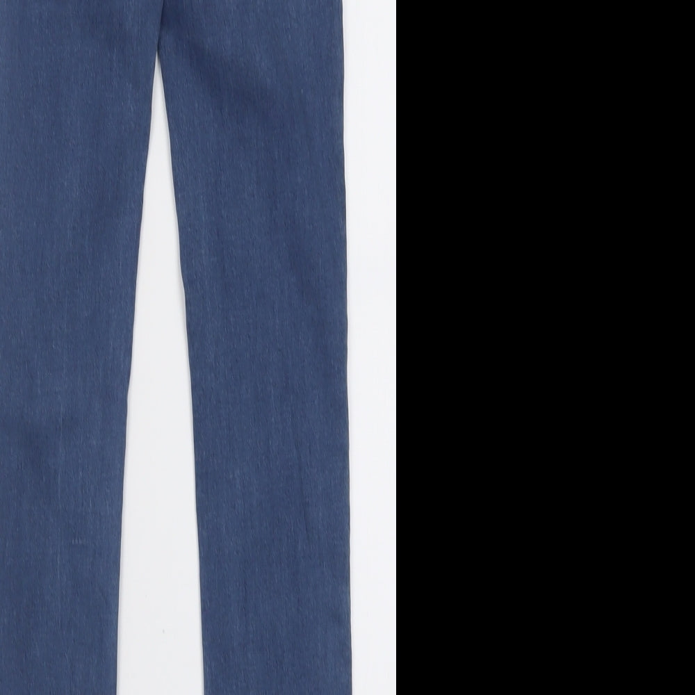 Primark Womens Blue Cotton Skinny Jeans Size 6 L29 in Regular Button