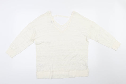 Womens UK Size 16 Spirit Ivory Pullover Jumper
