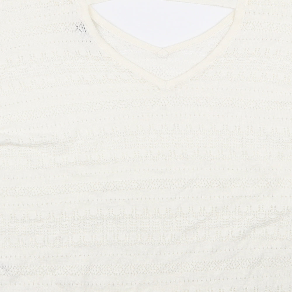 Womens UK Size 16 Spirit Ivory Pullover Jumper