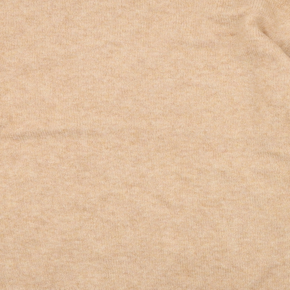 George Womens Brown High Neck Acrylic Pullover Jumper Size M