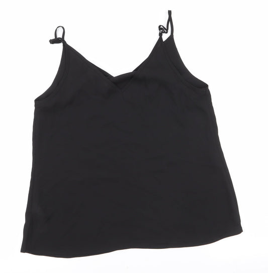 Primark Womens Black Camisole Tank Size 10 V-Neck