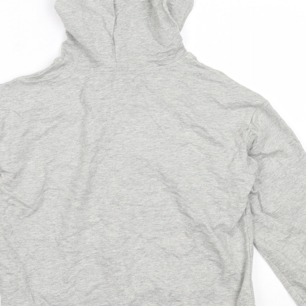 SheIn Girls Grey Cotton Pullover Hoodie Size 10 Years