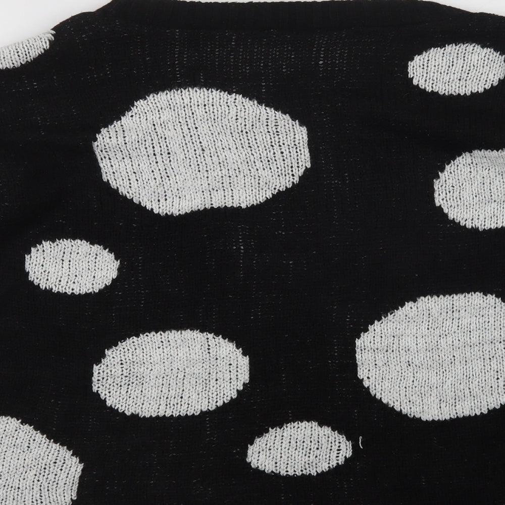 Womens UK Size M Peacocks Black Pullover Jumper