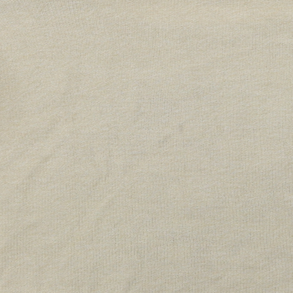 George Womens Beige Crew Neck Acrylic Pullover Jumper Size 12 - Rose