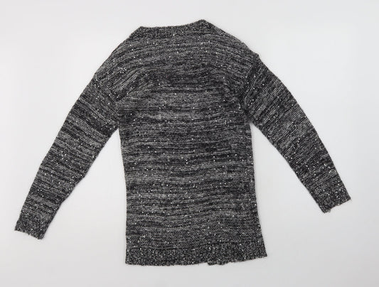 Womens UK Size S VERO MODA Grey Cardigan Jumper