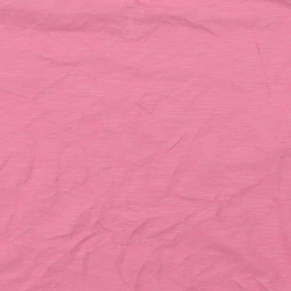 F&F Girls Pink Cotton Basic T-Shirt Size 5-6 Years Crew Neck - Unicorn