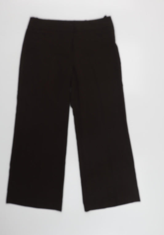 Womens UK Size 12 Marks and Spencer Regular Fit Dress Pants Brown Trousers