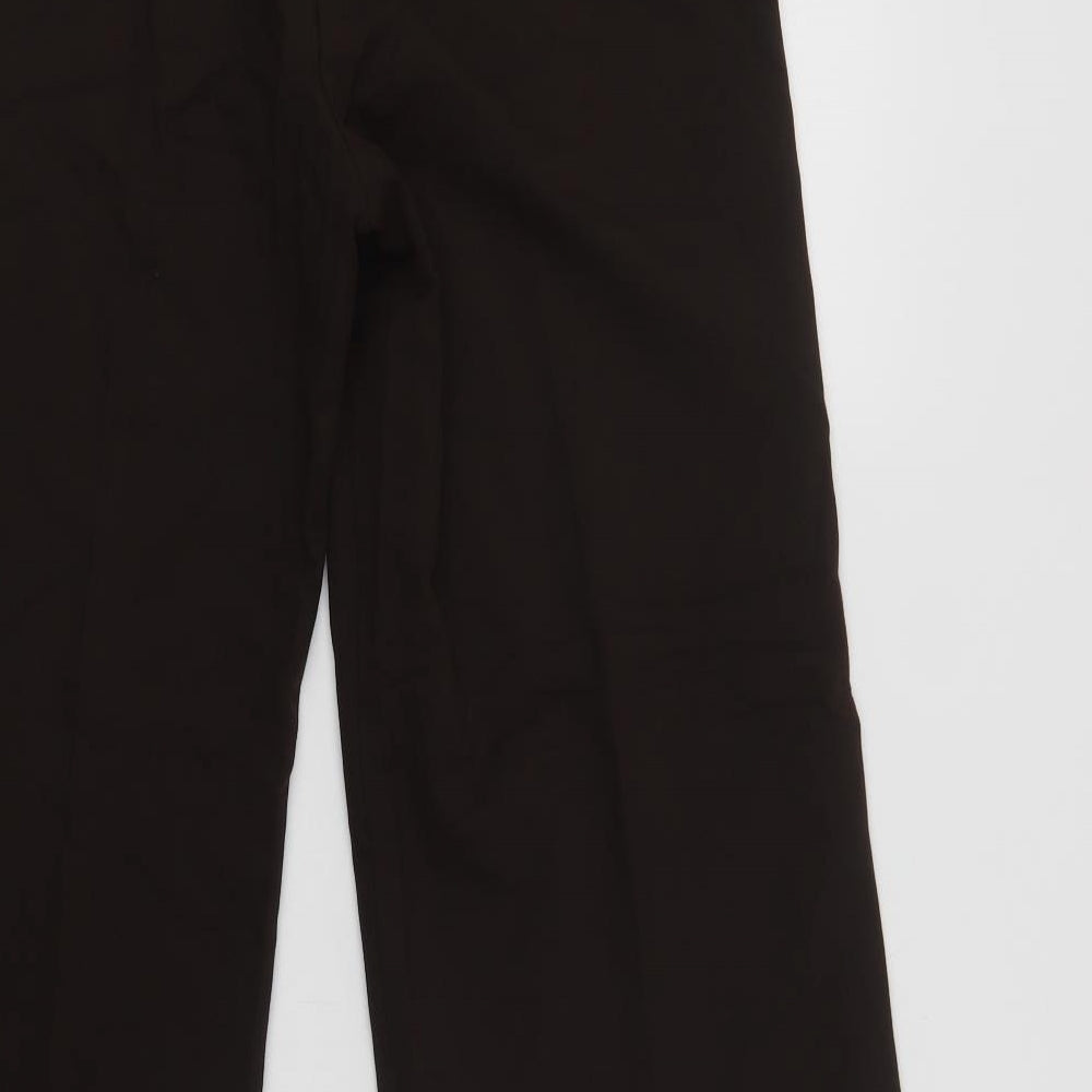 Womens UK Size 12 Marks and Spencer Regular Fit Dress Pants Brown Trousers