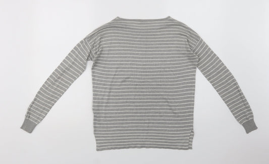 Womens UK Size S Pull & Bear Grey Pullover Jumper
