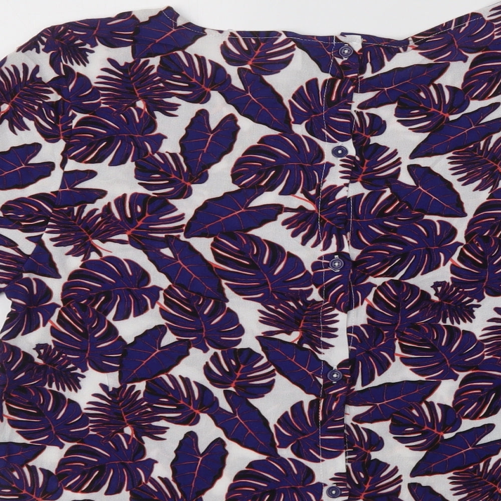 Womens UK Size 8 H&M Purple Basic Blouse