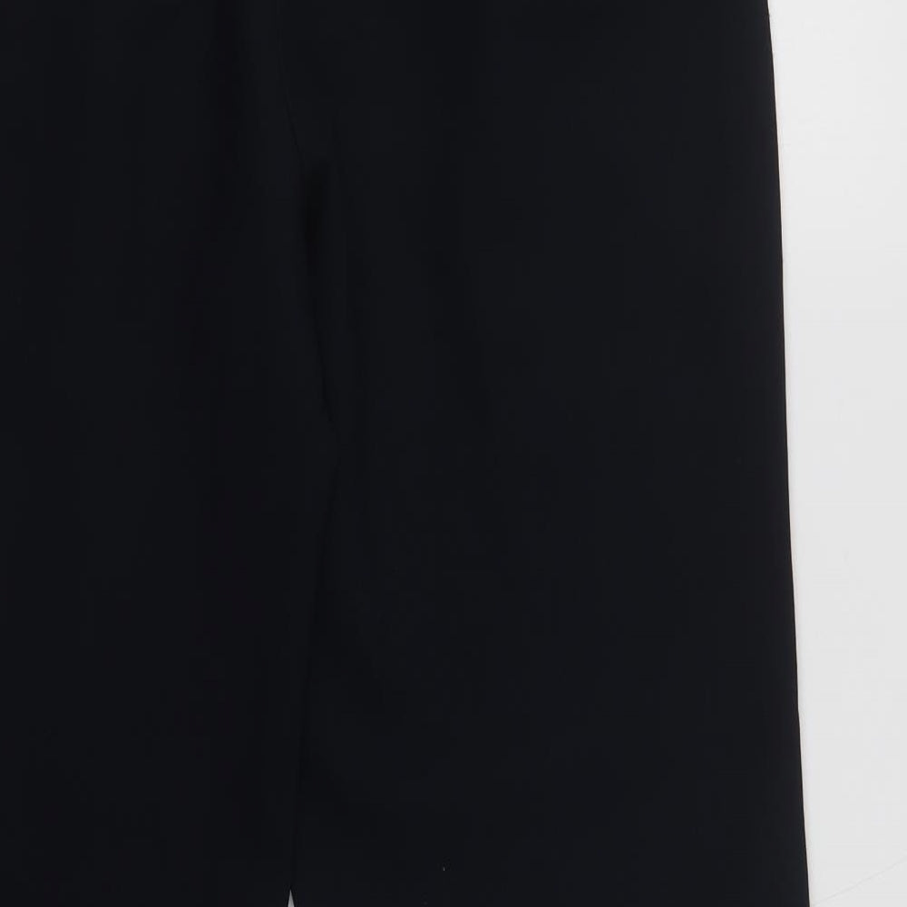 F&F Womens Blue Polyester Dress Pants Trousers Size 12 L27 in Regular Hook & Loop