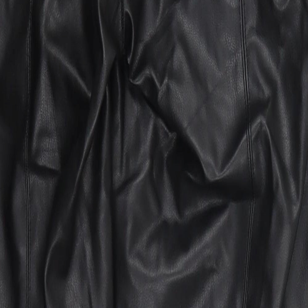 Womens UK Size 28 in Preworn Regular Fit Black Trousers