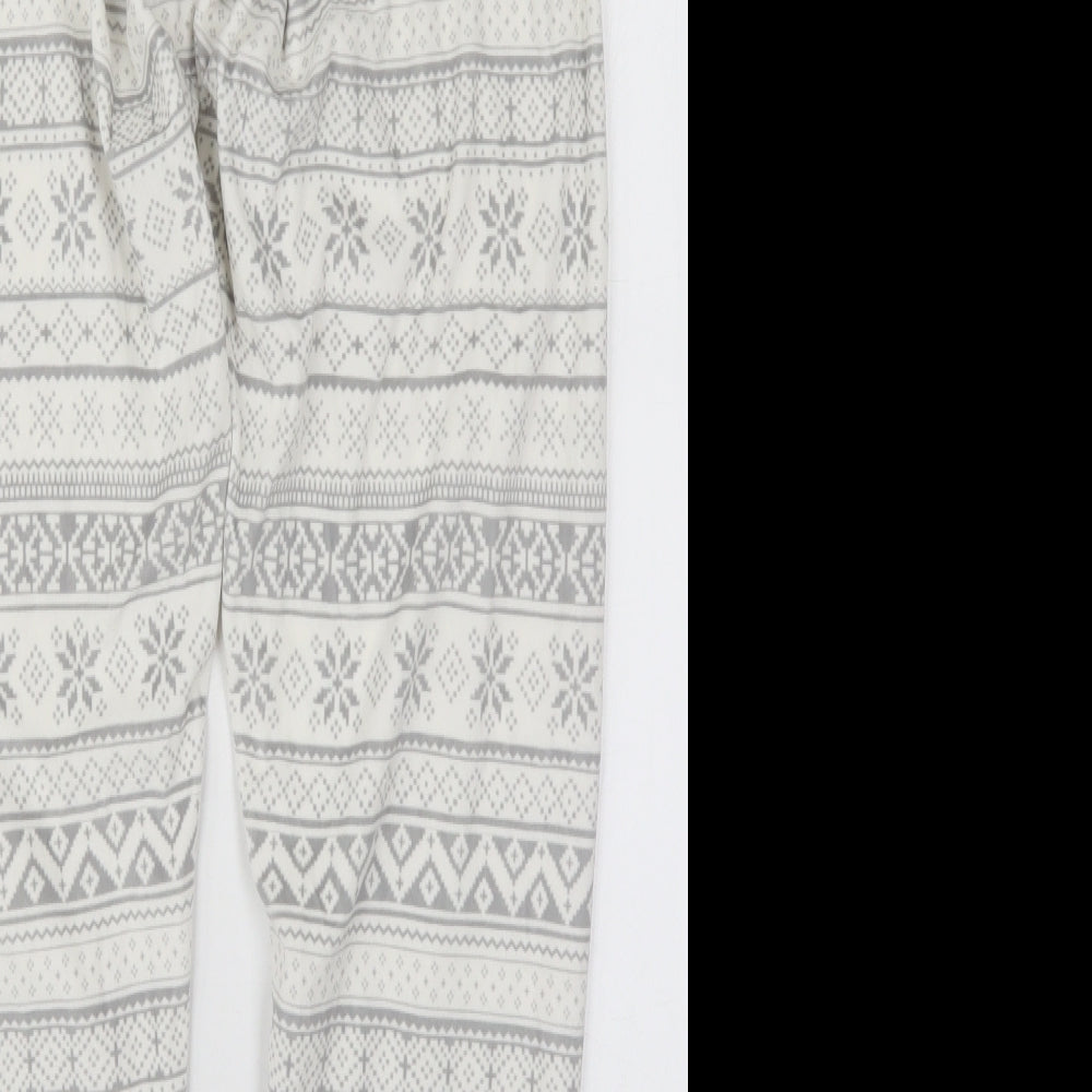 Womens UK Size 6 Primark Regular Fit White Trousers