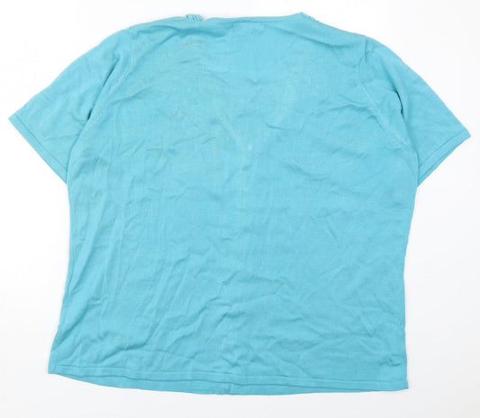 Womens UK Size XL Bonmarché Blue Pullover Jumper