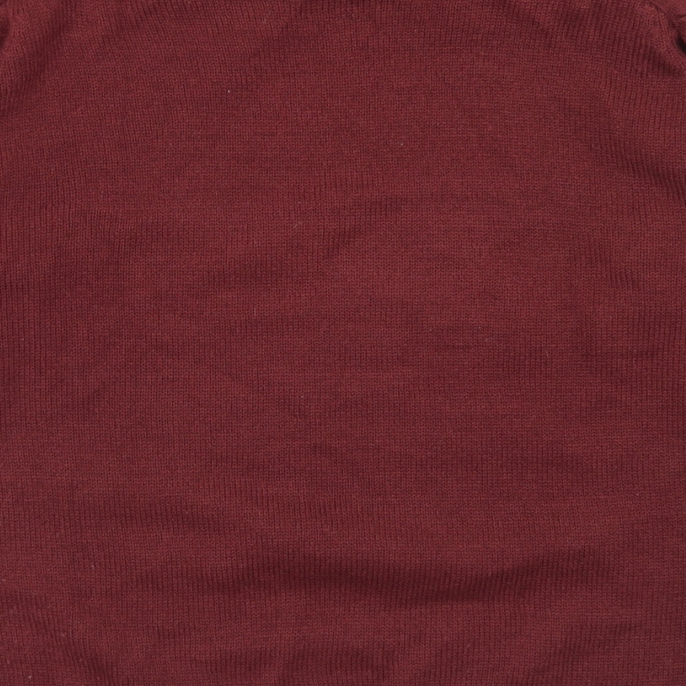 Womens UK Size M Papaya Purple Pullover Jumper