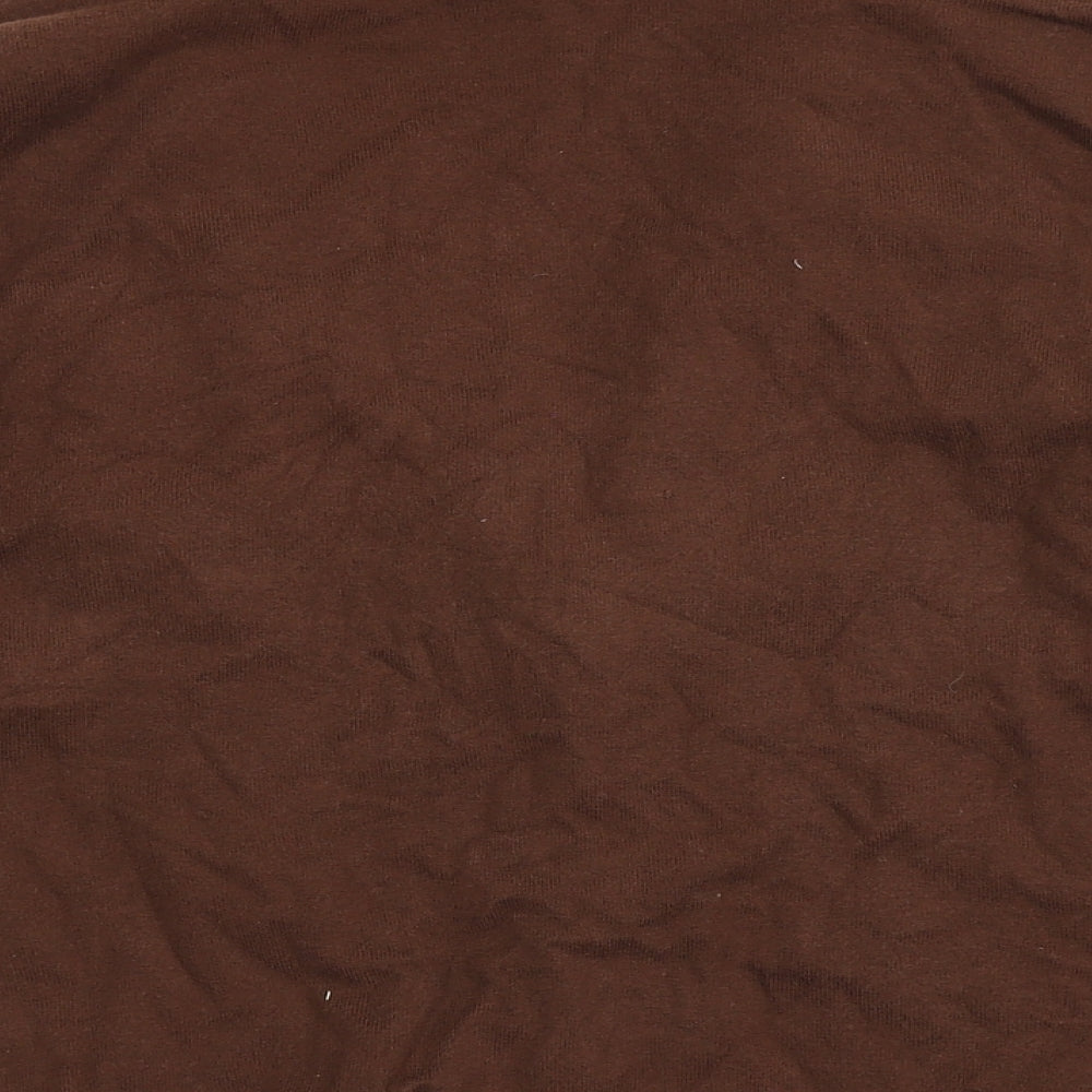 Brand and care label for Monsoon women’s brown cotton jacket blazer, size UK 16