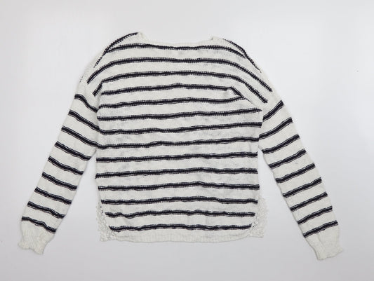 Womens UK Size 8 New Look White Pullover Jumper