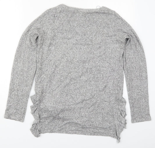 Womens UK Size 6 NEXT Grey Basic T-Shirt
