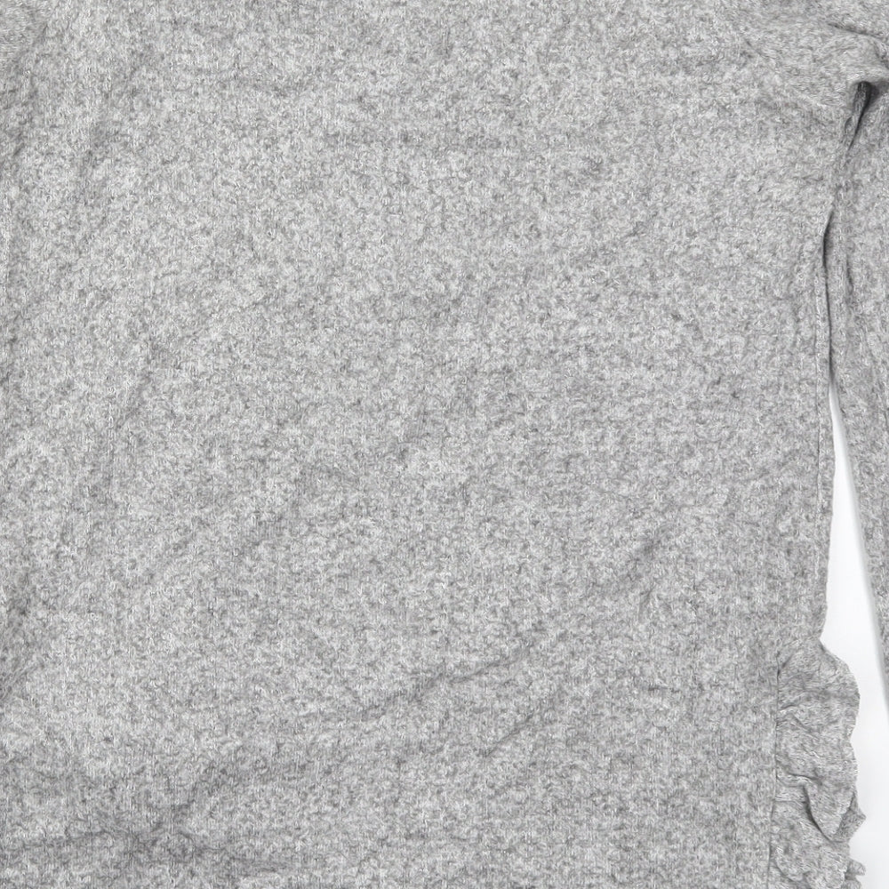 Womens UK Size 6 NEXT Grey Basic T-Shirt
