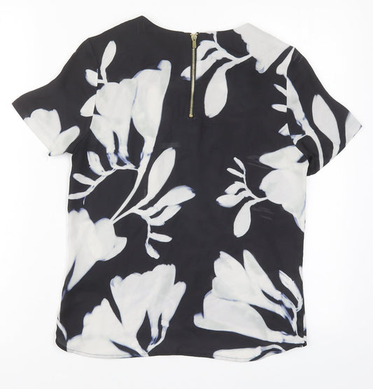 Womens UK Size 6 H&M Black Basic Blouse