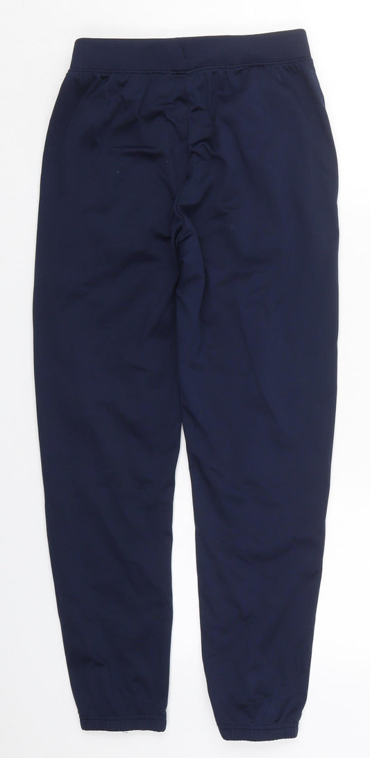 Preworn Mens Blue Polyester Sweatpants Trousers Size 23 in L24 in Regular