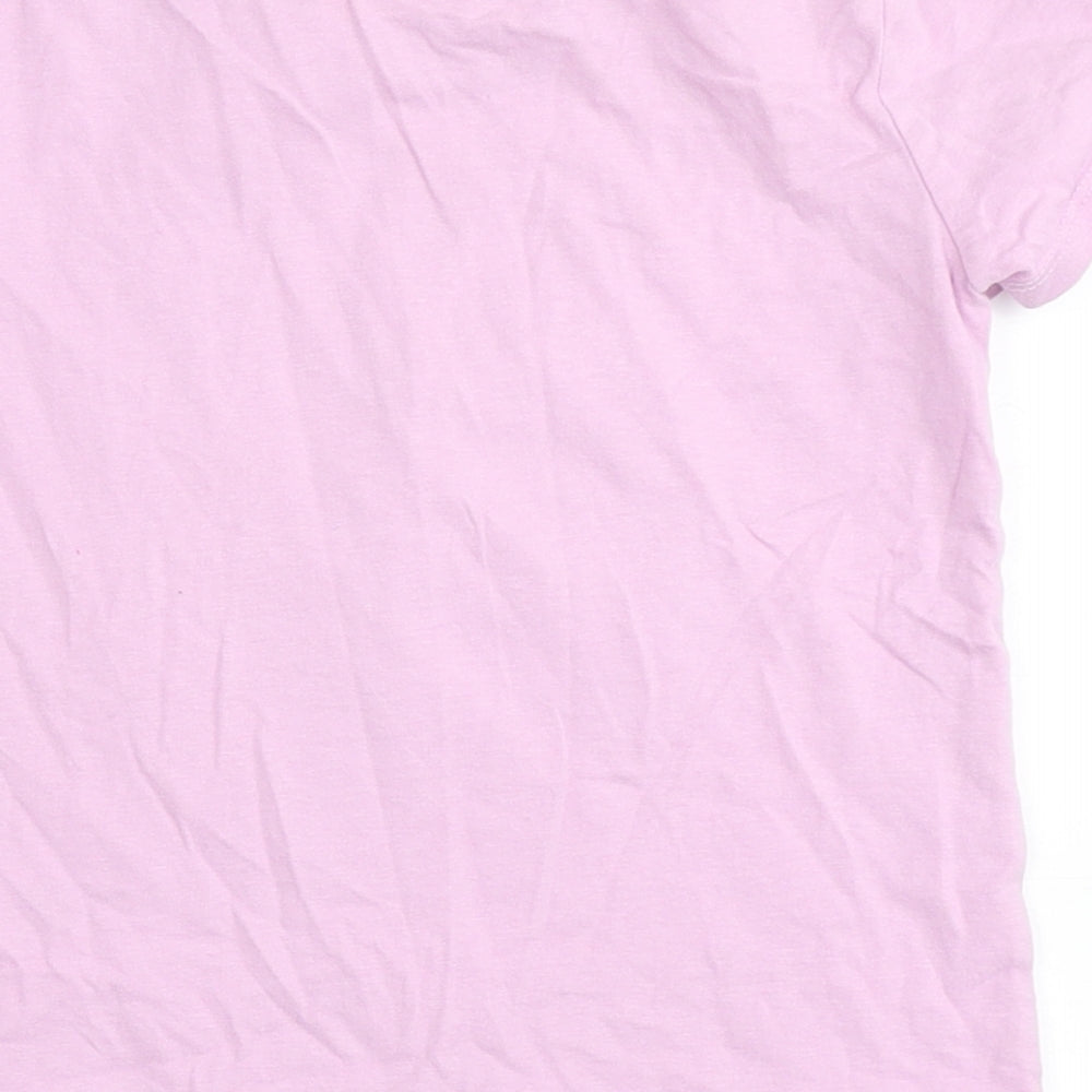 Blue Zoo Girls Purple 100% Cotton Basic T-Shirt Size 4-5 Years Round Neck - Sandals