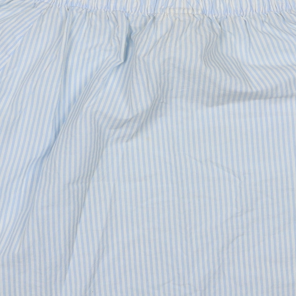 Womens UK Size 8 H&M Blue Basic Blouse
