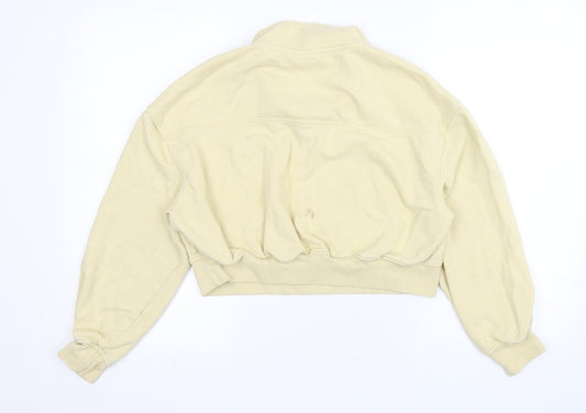 H&M Womens Beige Polyester Pullover Sweatshirt Size M Pullover