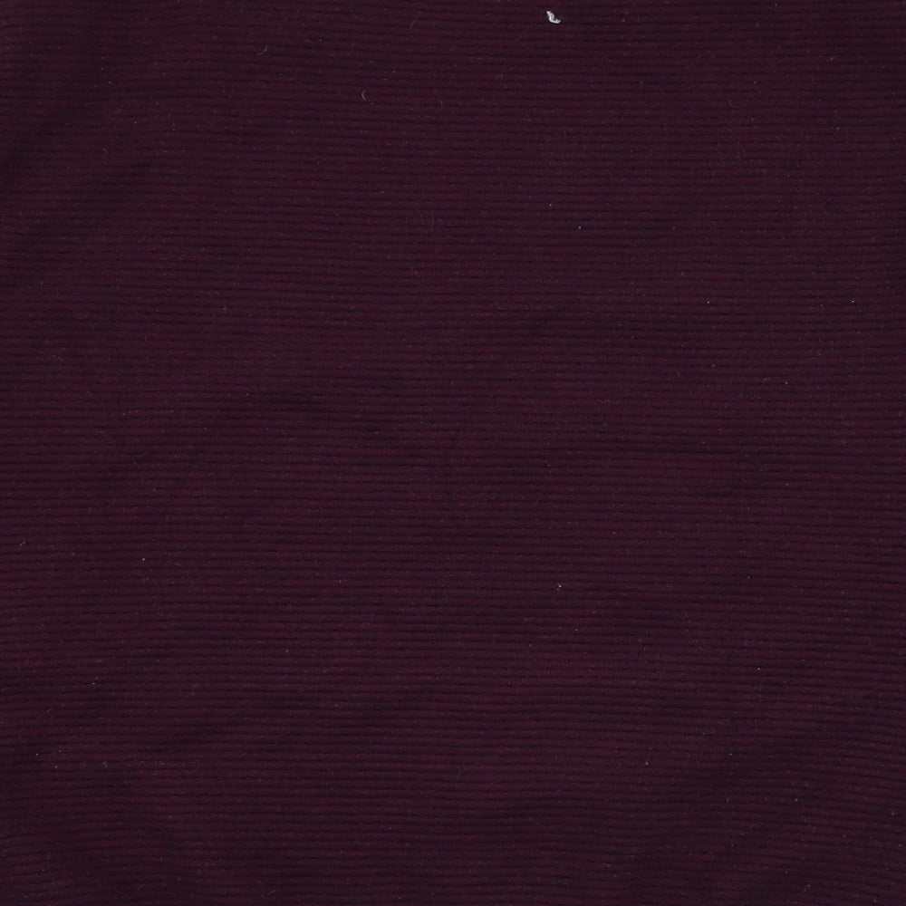 River Island Mens Purple Round Neck Viscose Pullover Jumper Size M