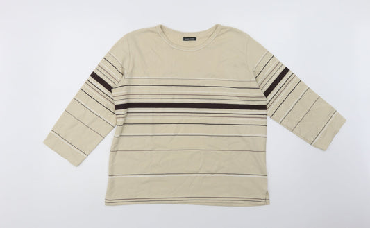 Womens UK Size 10 Dunnes Stores Beige Basic Blouse