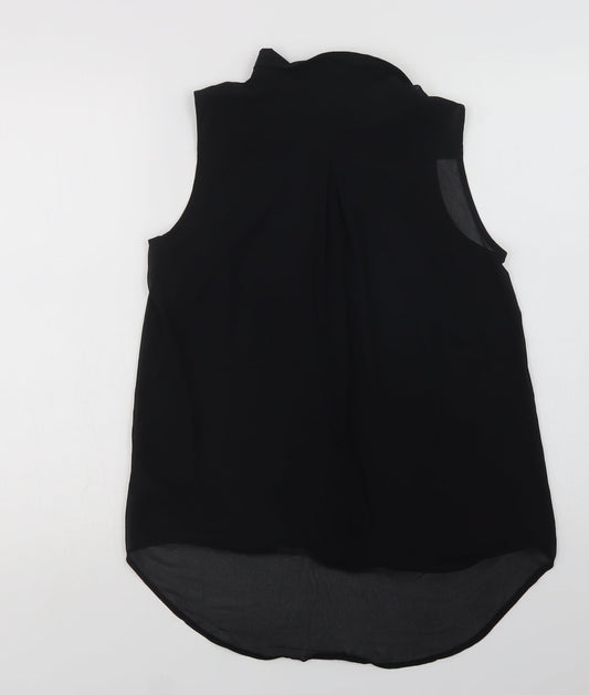 Womens UK Size 6 H&M Black Basic Blouse