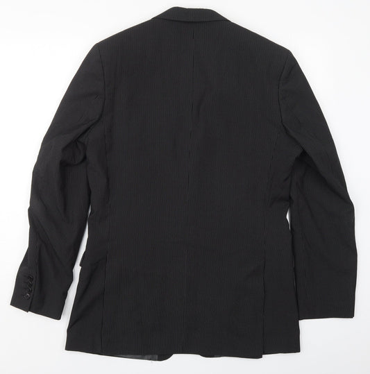 Mens UK Size 40 Burton Regular Black Suit Jacket